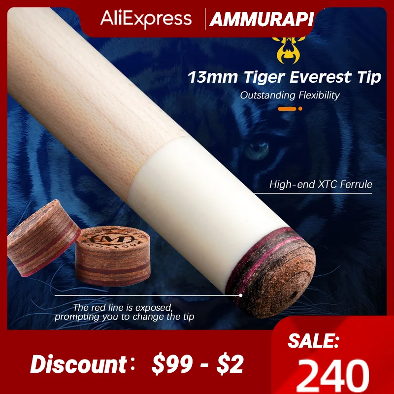 KONLLEN Pool Cue Stick Dragon-3 Series Canadian Maple Shaft 13mm 9 Ball Tiger Everest Tip 3/8*8 Lock Wood Joint Pin Billiard Cue
KONLLEN Pool Cue Stick Dragon-3 Series Canadian Maple Shaft 13mm 9 Ball Tiger Everest Tip 3/8*8 Lock Wood Joint Pin Billiard Cue