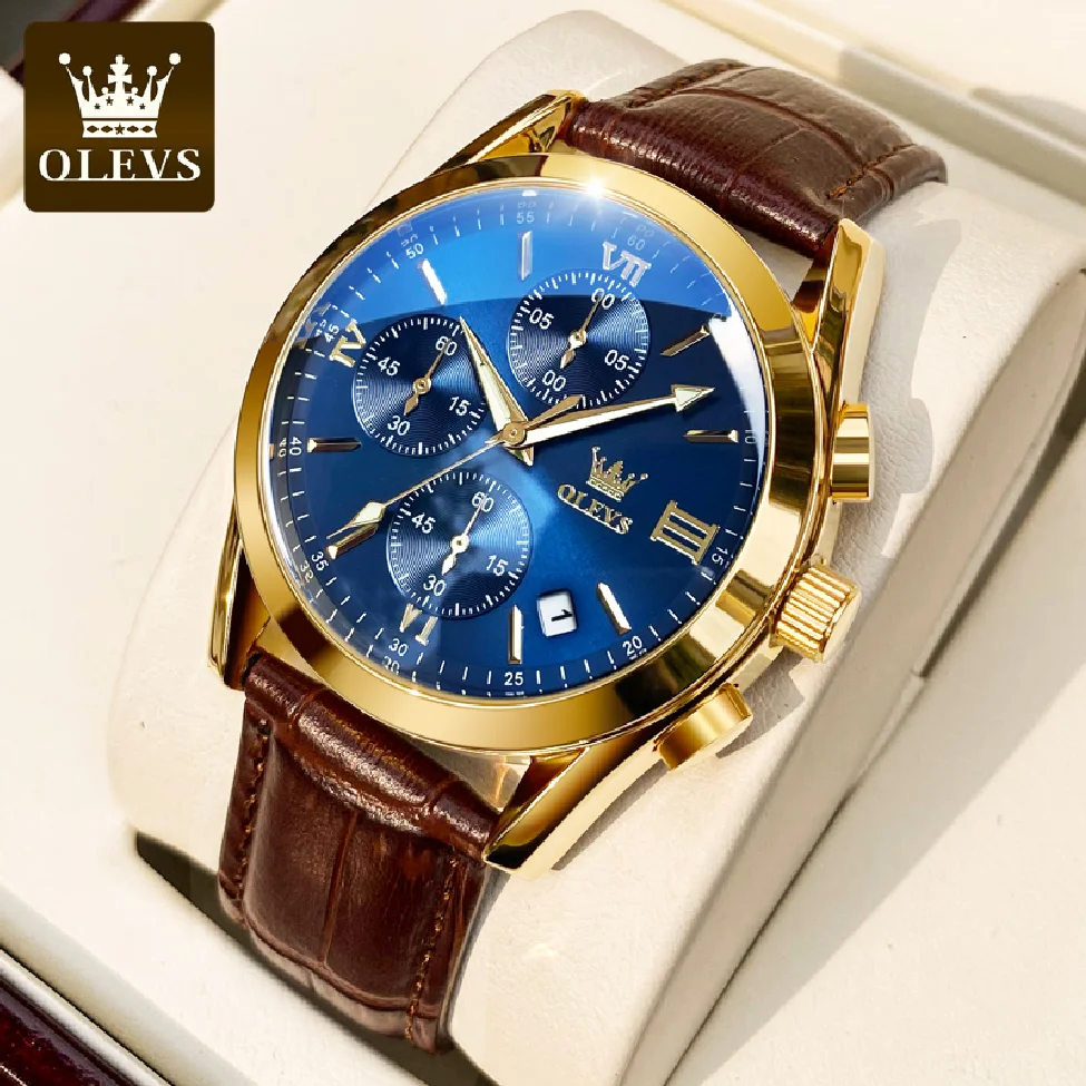 2023 OLEVS New Fashion Mens Watches Top Brand Luxury Quartz Watch Premium Leather Waterproof Sport Chronograph Watches For Men
2023 OLEVS New Fashion Mens Watches Top Brand Luxury Quartz Watch Premium Leather Waterproof Sport Chronograph Watches For Men