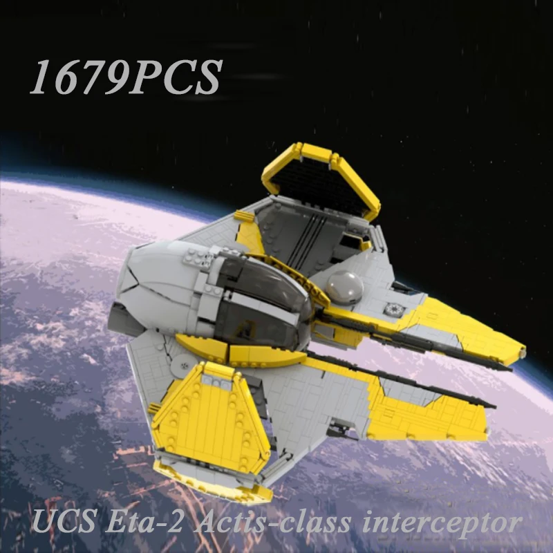 2022 New Space War UCS Eta-2 Actis-class interceptor building block model MOC building block kit children's toy gift
2022 New Space War UCS Eta-2 Actis-class interceptor building block model MOC building block kit children's toy gift