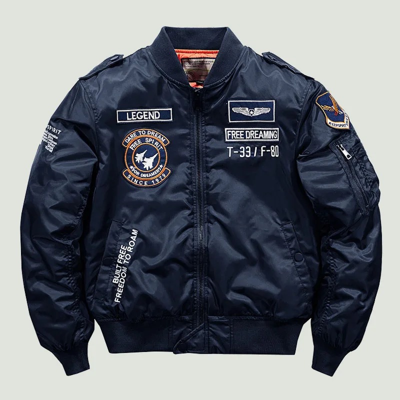 Hip Hop Bomber Baseball Jacket Men High Quality Embroidery Winter Thick Warm Military Motorcycle Ma-1 Aviator Pilot Jackets Male
Hip Hop Bomber Baseball Jacket Men High Quality Embroidery Winter Thick Warm Military Motorcycle Ma-1 Aviator Pilot Jackets Male