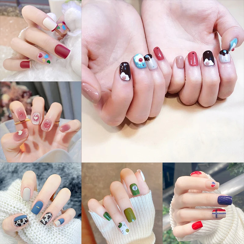 Fake Nails Color Stitching Designs Detachable False Nails With Glue Press On Nails French Ballerina Nails Full Cover Nail Tips
Fake Nails Color Stitching Designs Detachable False Nails With Glue Press On Nails French Ballerina Nails Full Cover Nail Tips