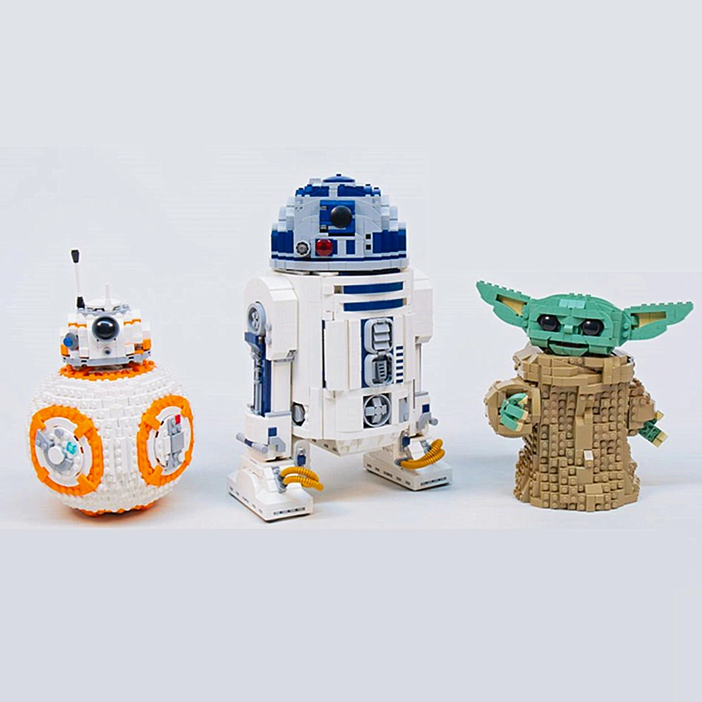 Звездный космический корабль войны телефон BB8 R2d2 детская модель робота Yoda фигурки 75308 75318 75187 строительные блоки кирпичи подарок для мальчик...
Звездный космический корабль войны телефон BB8 R2d2 детская модель робота Yoda фигурки 75308 75318 75187 строительные блоки кирпичи подарок для мальчик...