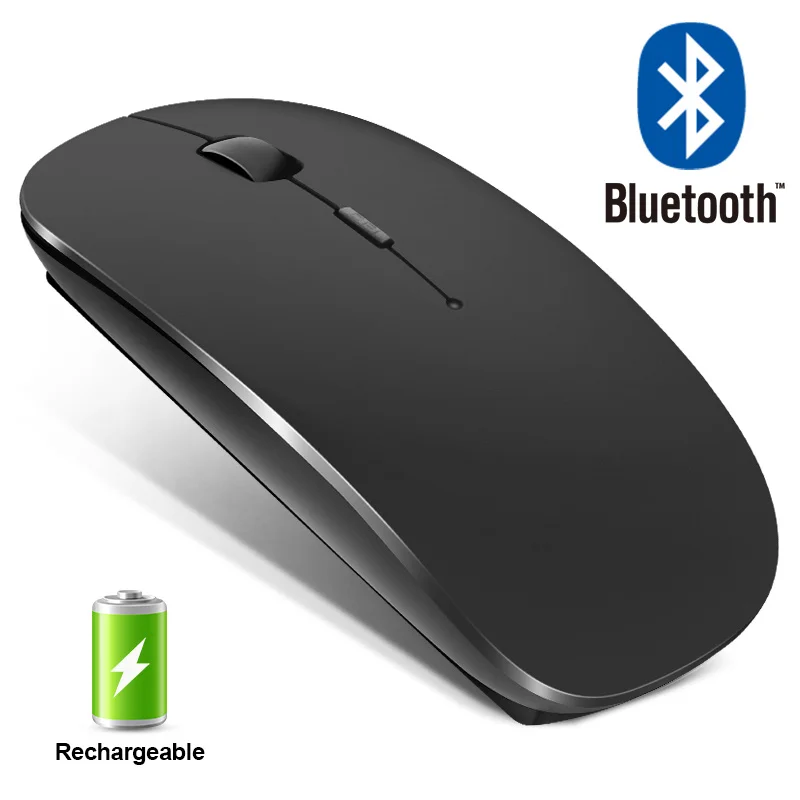 

Rato Sem Fio Bluetooth Recarregável Mouse Sem Fio Computador Silencioso Mause Ergonômico Mini Mouse Usb Ratos Ópticos Para