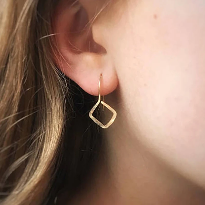 Handmade Square Thread Earrings Gold Filled Earrings Vintage Boho Jewelry Minimalism Pendientes Oorbellen Earrings For Women
Handmade Square Thread Earrings Gold Filled Earrings Vintage Boho Jewelry Minimalism Pendientes Oorbellen Earrings For Women