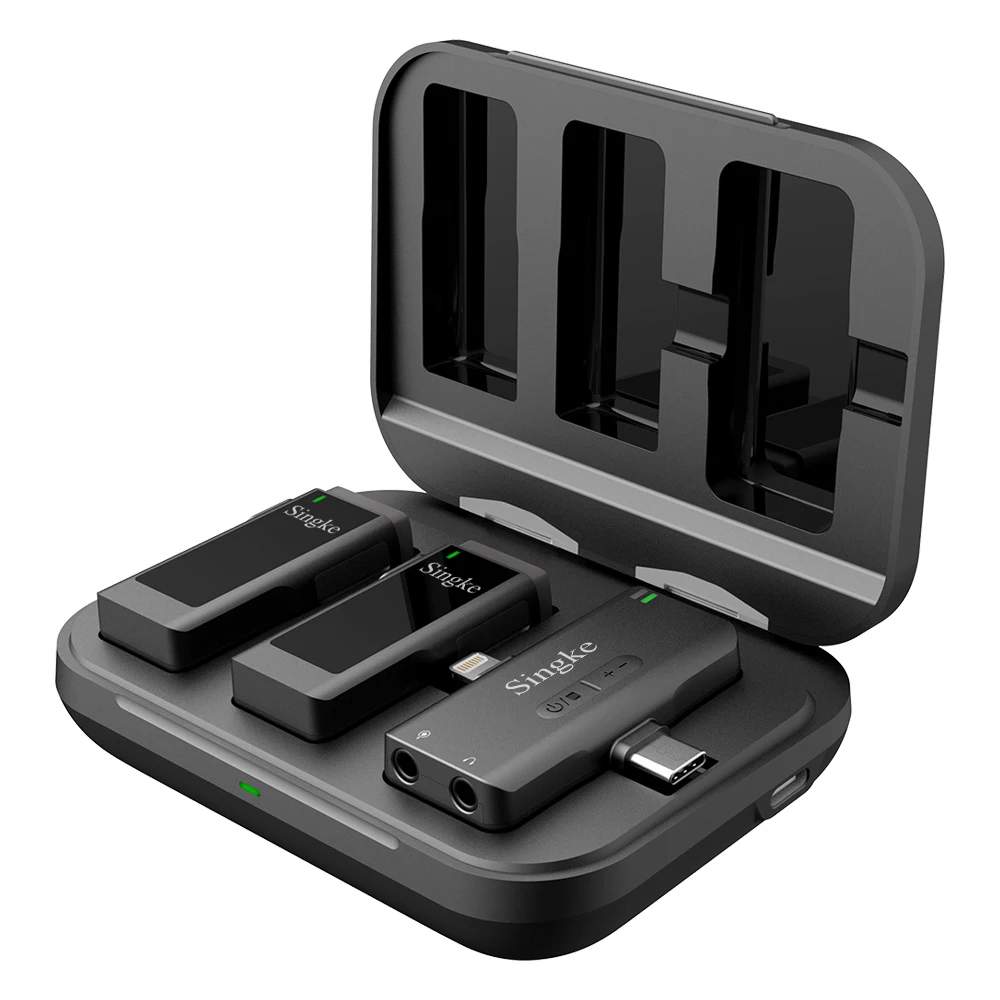 Professional 2.4g Ultra Low Latency Wireless Microphone with 2 Transmitter and 1 Receiver
Professional 2.4g Ultra Low Latency Wireless Microphone with 2 Transmitter and 1 Receiver