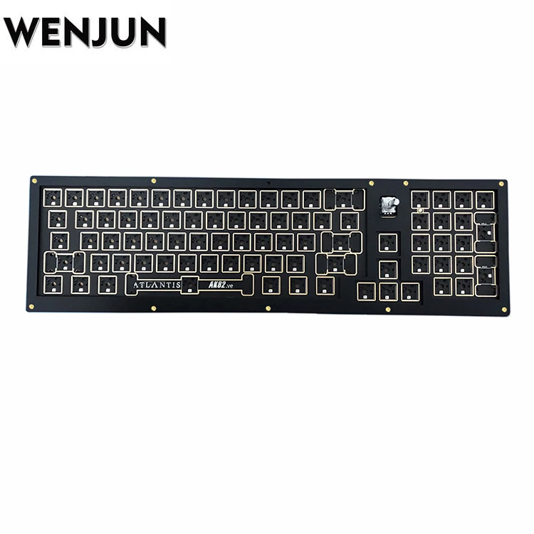 WENJUN VIA Mechanical Keyboard DIY Kit QMK Firmware 80% Knob RGB light Hotswap Type C 82Key full Size Keypad
WENJUN VIA Mechanical Keyboard DIY Kit QMK Firmware 80% Knob RGB light Hotswap Type C 82Key full Size Keypad
