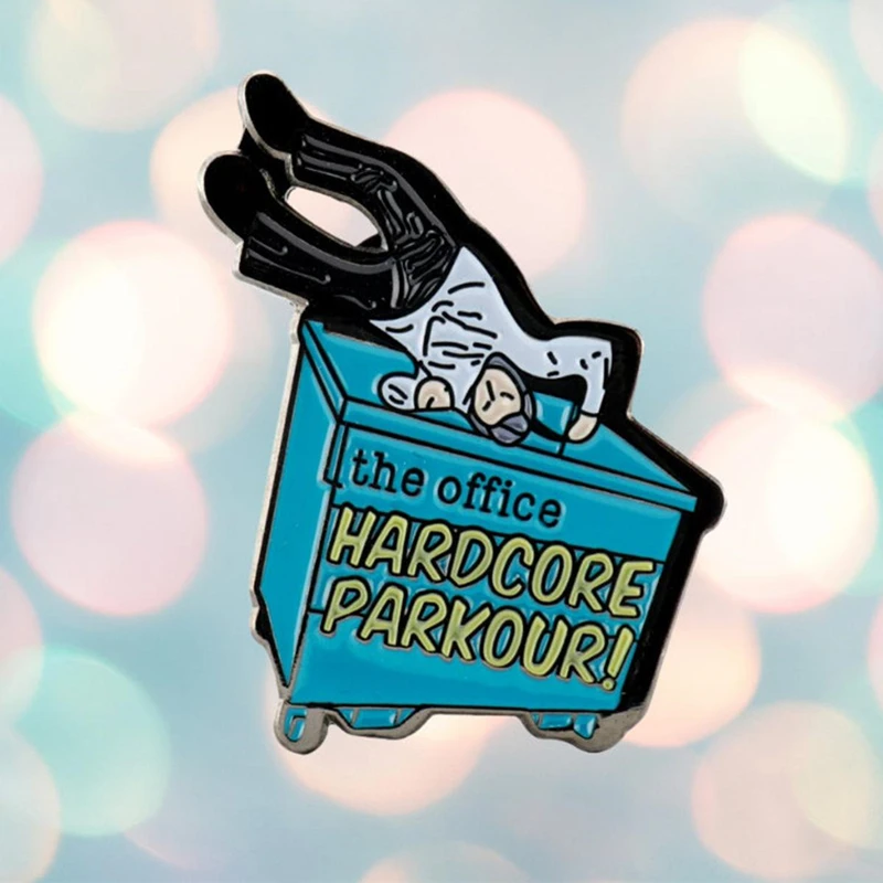The Office Hardcore Parkour Trash Can Brooch Metal Badge Lapel Pin Jacket Jeans Fashion Jewelry Accessories Gift
The Office Hardcore Parkour Trash Can Brooch Metal Badge Lapel Pin Jacket Jeans Fashion Jewelry Accessories Gift