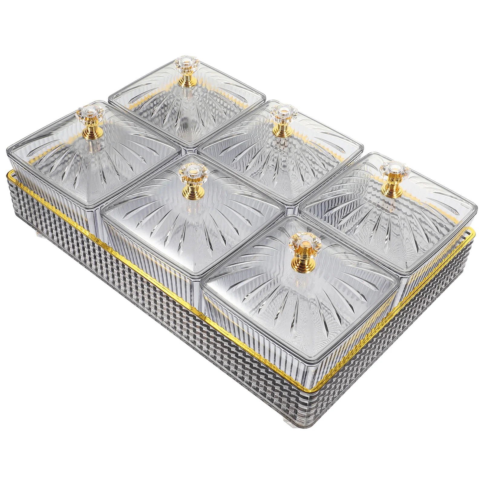 Plastic Container Lid Snack Compartment Platter Snacks Dish Decorative Bowl Candy Nut Fruit Box Kitchen Serving Food
Plastic Container Lid Snack Compartment Platter Snacks Dish Decorative Bowl Candy Nut Fruit Box Kitchen Serving Food
