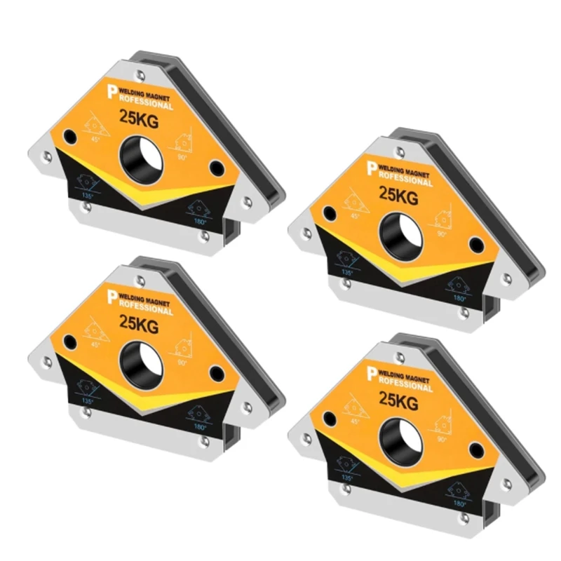 4PCS 25KG Welding Holder Multi-Angle Solder Magnet Weld Fixer Positioner Locator Auxiliary Locator Tools 55LBS
4PCS 25KG Welding Holder Multi-Angle Solder Magnet Weld Fixer Positioner Locator Auxiliary Locator Tools 55LBS