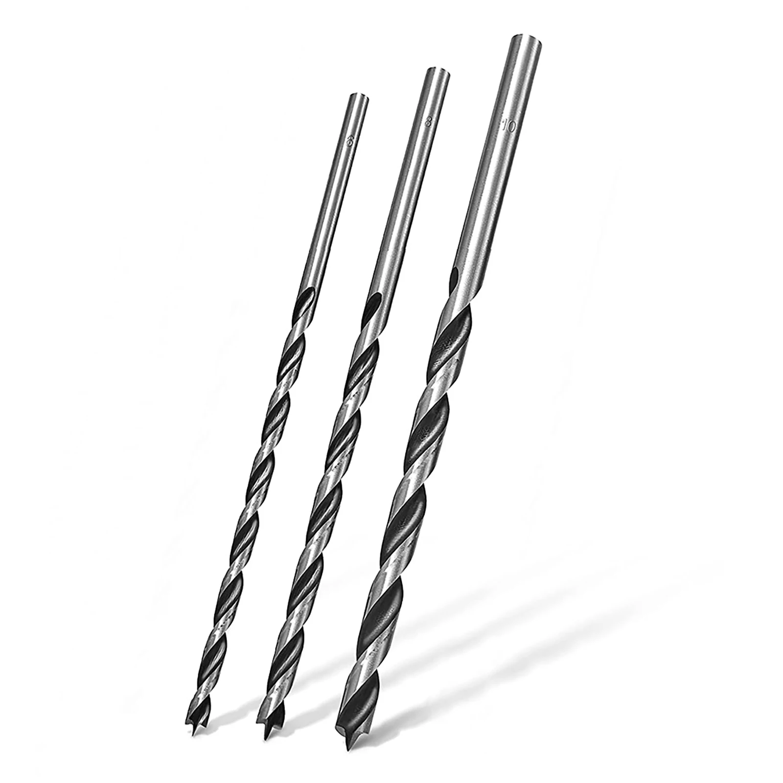 3pcs 30cm Extra-Long Wood Drill Set Spiral Drills Set Diameter 6, 8, 10 X 300mm For Cordless Screwdriver Drills Power Tool
3pcs 30cm Extra-Long Wood Drill Set Spiral Drills Set Diameter 6, 8, 10 X 300mm For Cordless Screwdriver Drills Power Tool
