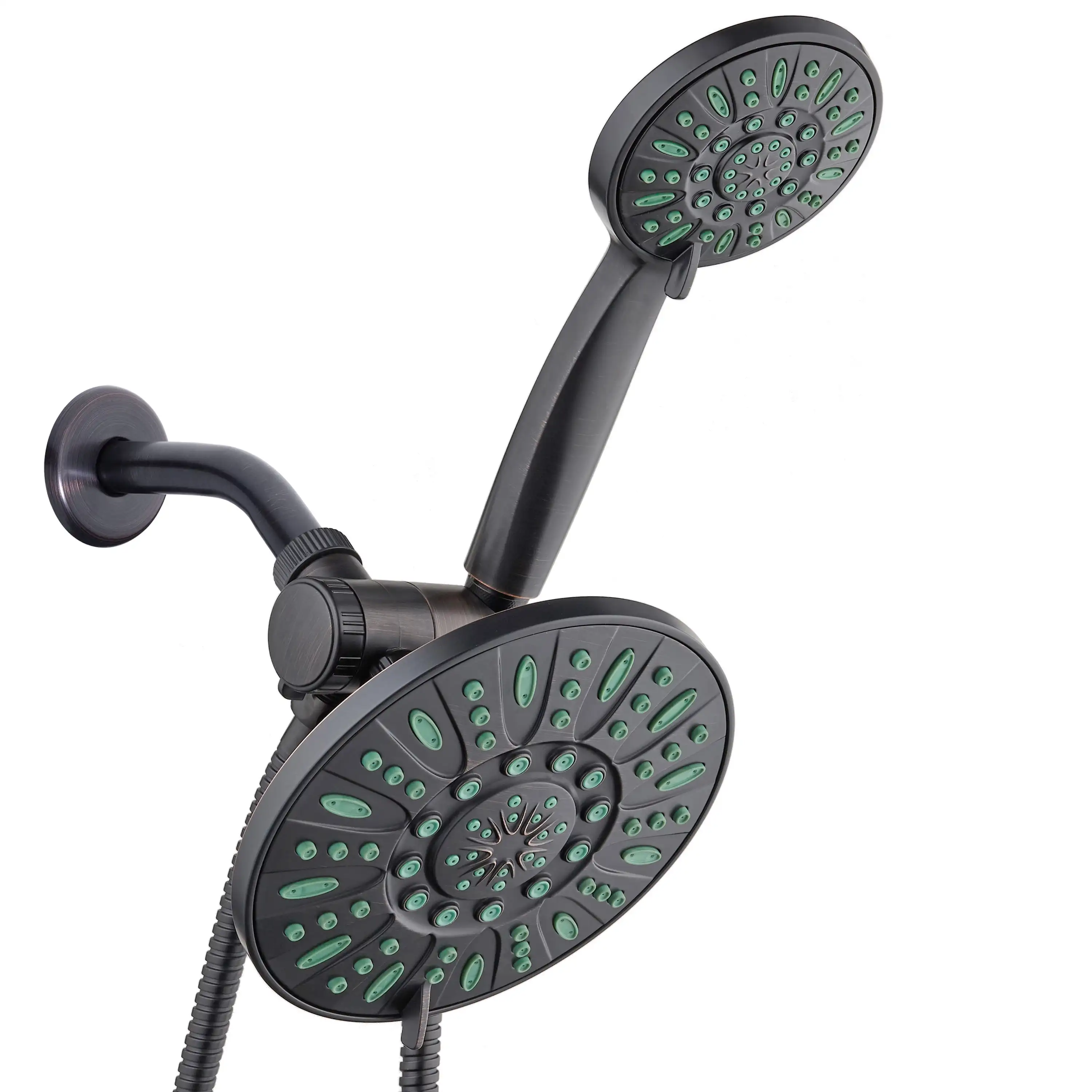 High-Pressure Luxury 48-Mode 7" Shower Head & Handheld 3-Way Combo, Bronze Finish
High-Pressure Luxury 48-Mode 7" Shower Head & Handheld 3-Way Combo, Bronze Finish