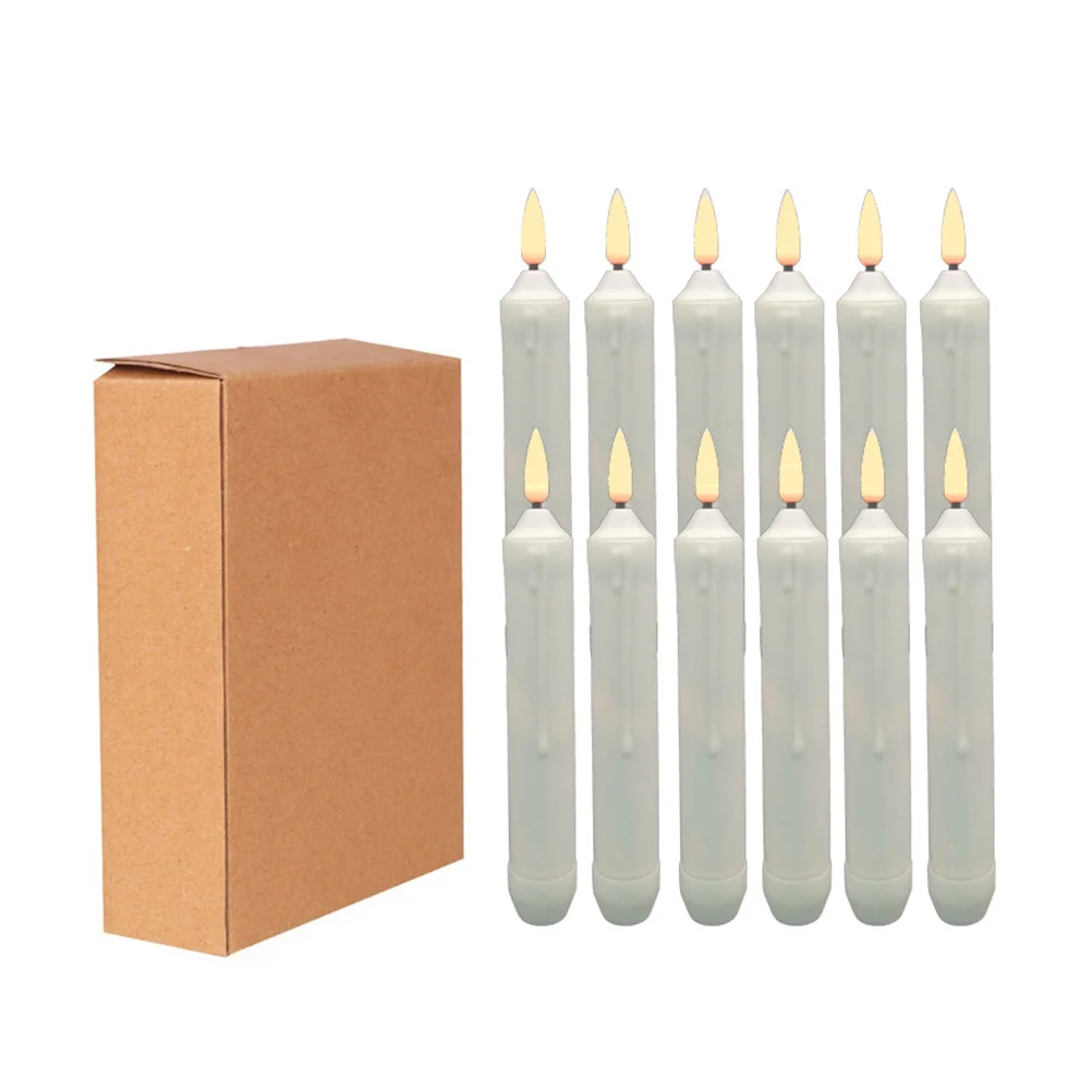 Electronic Light Flameless Taper Candles Decor Operated Decorative Lights Wedding Decoration
Electronic Light Flameless Taper Candles Decor Operated Decorative Lights Wedding Decoration