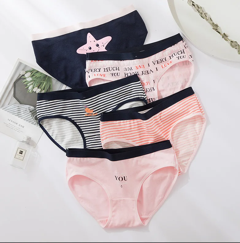 5pcs/lot Panties Underwear Women Cute Girls Printed Cotton Briefs Sexy ropa interior femenina Underpants set
5pcs/lot Panties Underwear Women Cute Girls Printed Cotton Briefs Sexy ropa interior femenina Underpants set