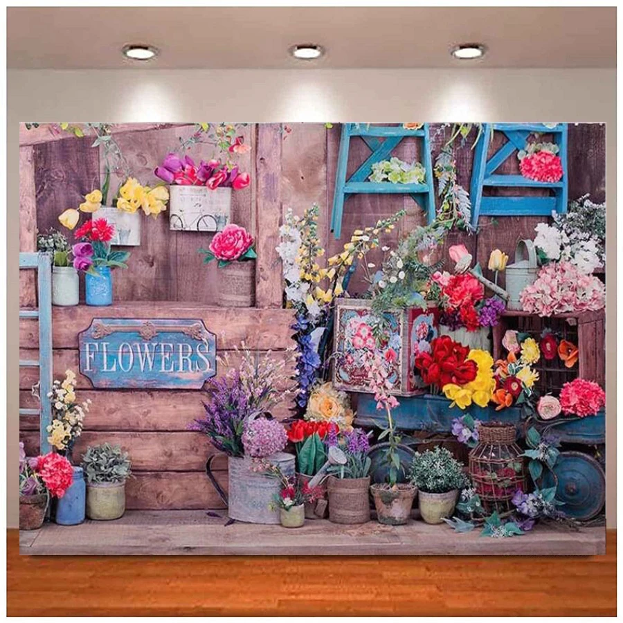 Photography Backdrop Spring Flowers Rose Wooden Store Girl Wall Birthday Party Decor Portrait Photo Background Studio Prop
Photography Backdrop Spring Flowers Rose Wooden Store Girl Wall Birthday Party Decor Portrait Photo Background Studio Prop