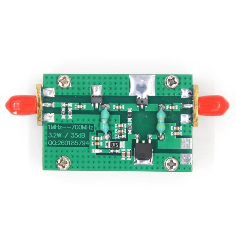 Усилитель мощности 35 дБ 1 МГц-700 МГц, 3,2 Вт, высокочастотный УКВ, УВЧ, FM-передатчик + 15 В постоянного тока 
Усилитель мощности 35 дБ 1 МГц-700 МГц, 3,2 Вт, высокочастотный УКВ, УВЧ, FM-передатчик + 15 В постоянного тока