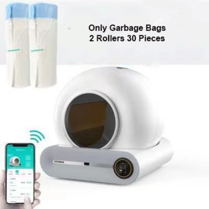 

Pet Cat Poop Bags Drawstring Closure for Tonepie Automatic Cat Litter Box Clean Pets Supplies ONLY GARBAGE BAGS 2/4 Rollers