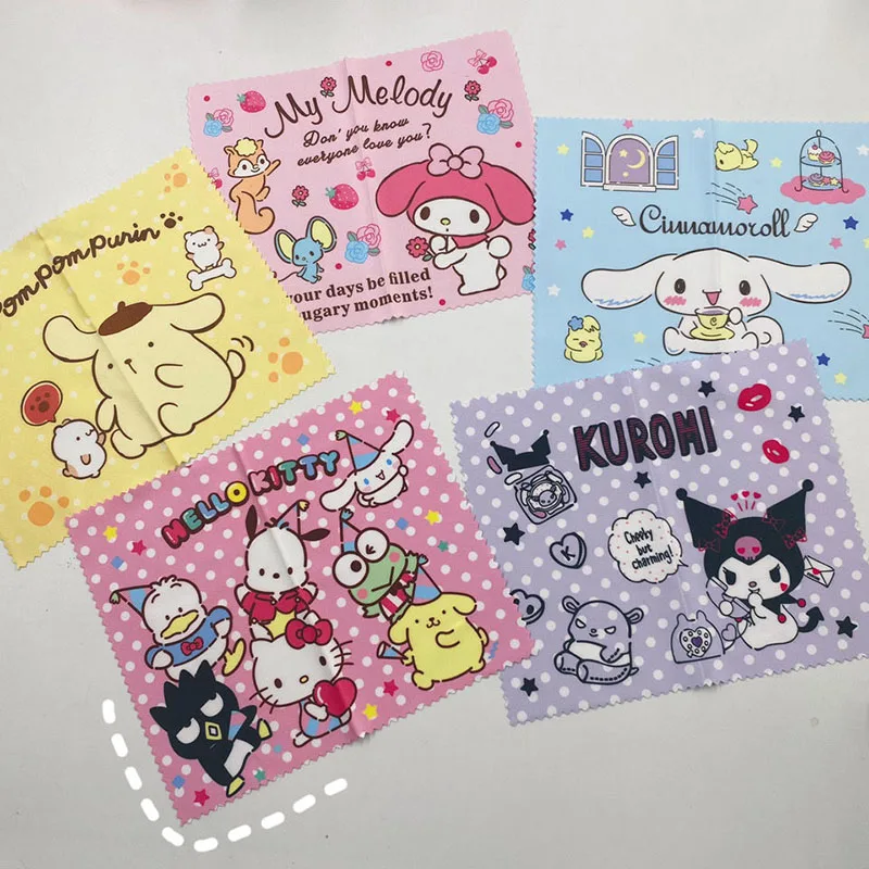 Kawaii Glasses Cloth Sanrio Kuromi MyMelody Cinnamoroll HelloKittys Cartoon Cute Soft Cotton Myopia Mirror Wipe Screen Cloth
Kawaii Glasses Cloth Sanrio Kuromi MyMelody Cinnamoroll HelloKittys Cartoon Cute Soft Cotton Myopia Mirror Wipe Screen Cloth