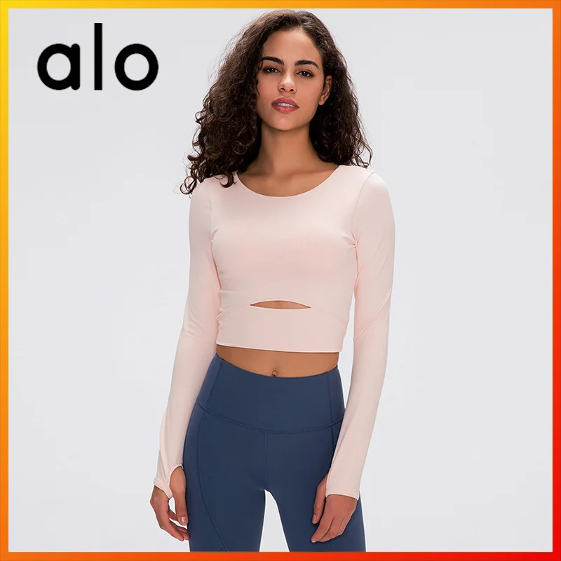 Alo Yoga Women's Sports Top Yoga Women's T-shirt Gym Long Sleeve Running Workout Clothes Crop Top Breathable Skin-friendly
Alo Yoga Women's Sports Top Yoga Women's T-shirt Gym Long Sleeve Running Workout Clothes Crop Top Breathable Skin-friendly