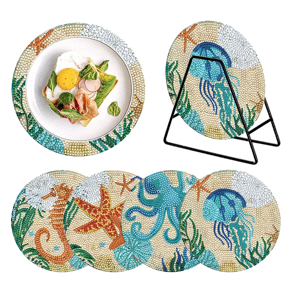 4 Pcs Resistant Dining Table Place Mats Gnome Wooden Thermal Insulation Placemat Diamond Painted Placemats Eco-Friendly Placemat
4 Pcs Resistant Dining Table Place Mats Gnome Wooden Thermal Insulation Placemat Diamond Painted Placemats Eco-Friendly Placemat