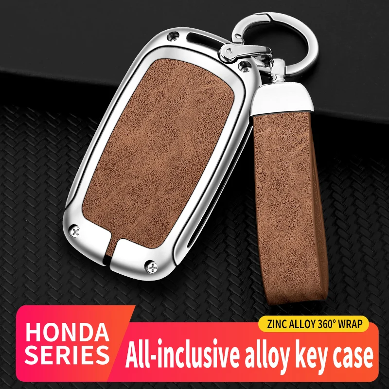 Zinc Alloy+Leather Car Key Case Cover For Honda CRV CR-V Fit Civic Accord HR-V HRV City Odyssey XR-V Remote Shell Holder
Zinc Alloy+Leather Car Key Case Cover For Honda CRV CR-V Fit Civic Accord HR-V HRV City Odyssey XR-V Remote Shell Holder