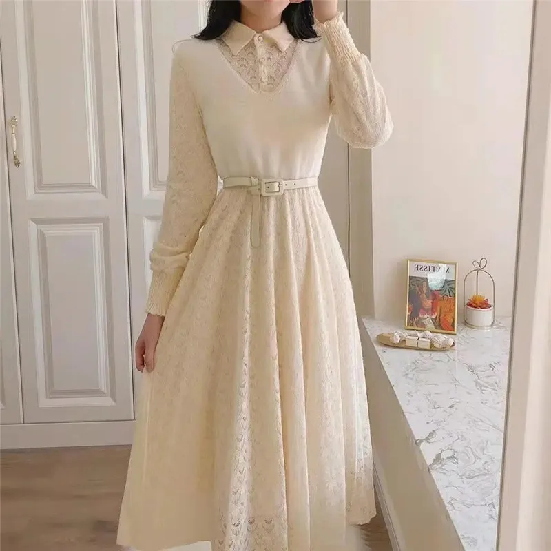 Норковое флисовое кружевное платье, женские осенне-зимние платья для женщин 2022, модное облегающее плотное базовое вязаное платье-свитер, пл...
Норковое флисовое кружевное платье, женские осенне-зимние платья для женщин 2022, модное облегающее плотное базовое вязаное платье-свитер, пл...