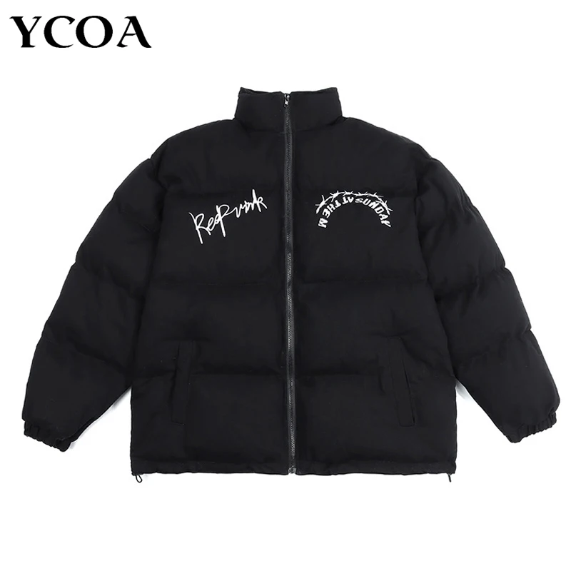 Women Parkas Winter Down Jacket Oversize Embroidery Letter Thicken Black Zipper Korean Streetwear Long Sleeve Top Coats Clothes
Women Parkas Winter Down Jacket Oversize Embroidery Letter Thicken Black Zipper Korean Streetwear Long Sleeve Top Coats Clothes