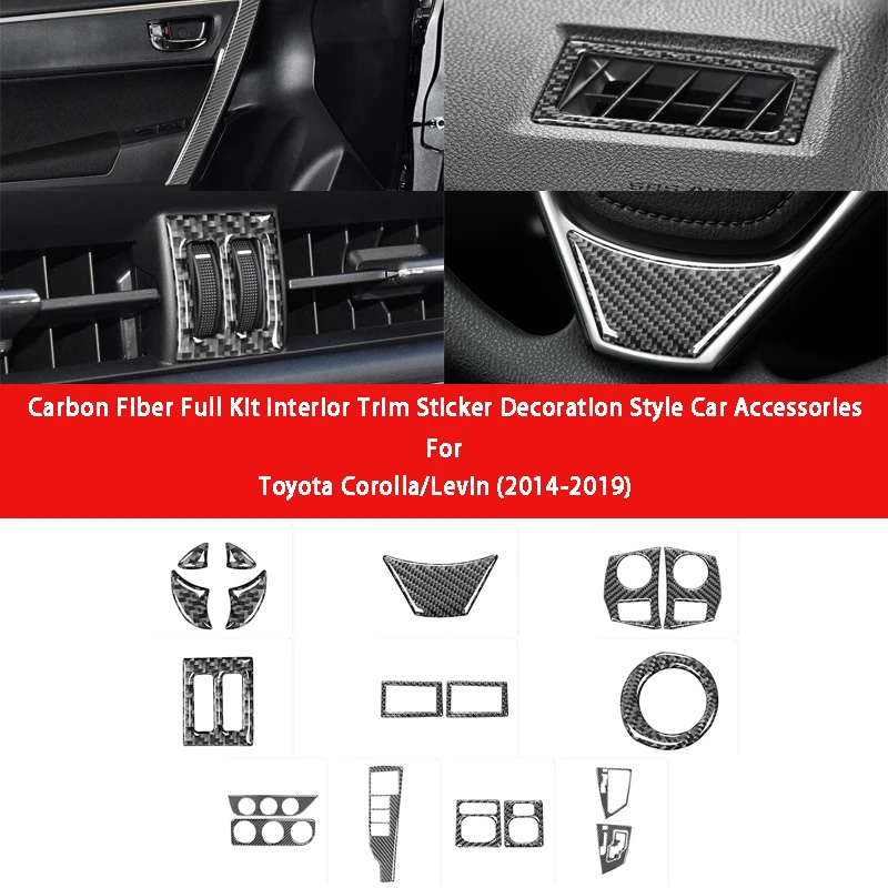 Carbon Fiber Lift Window Gear Full Kit Interior Trim Sticker Decoration Style Car Accessories For Toyota Corolla/Levin 2014-2019
Carbon Fiber Lift Window Gear Full Kit Interior Trim Sticker Decoration Style Car Accessories For Toyota Corolla/Levin 2014-2019