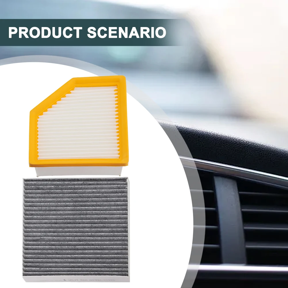 Black PREMIUM COMBO Set AIR FILTER & CABIN AIR FILTER Fits For Nissan 2021-2023 16546-6RA0A, 27277-6RC0A
Black PREMIUM COMBO Set AIR FILTER & CABIN AIR FILTER Fits For Nissan 2021-2023 16546-6RA0A, 27277-6RC0A