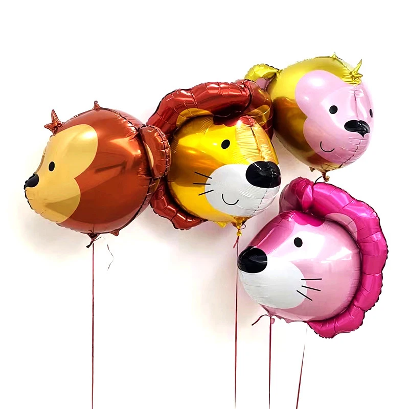 4D animal head toy balloon lion head monkey bear head balloon children birthday forest party decoration wholesale
4D animal head toy balloon lion head monkey bear head balloon children birthday forest party decoration wholesale