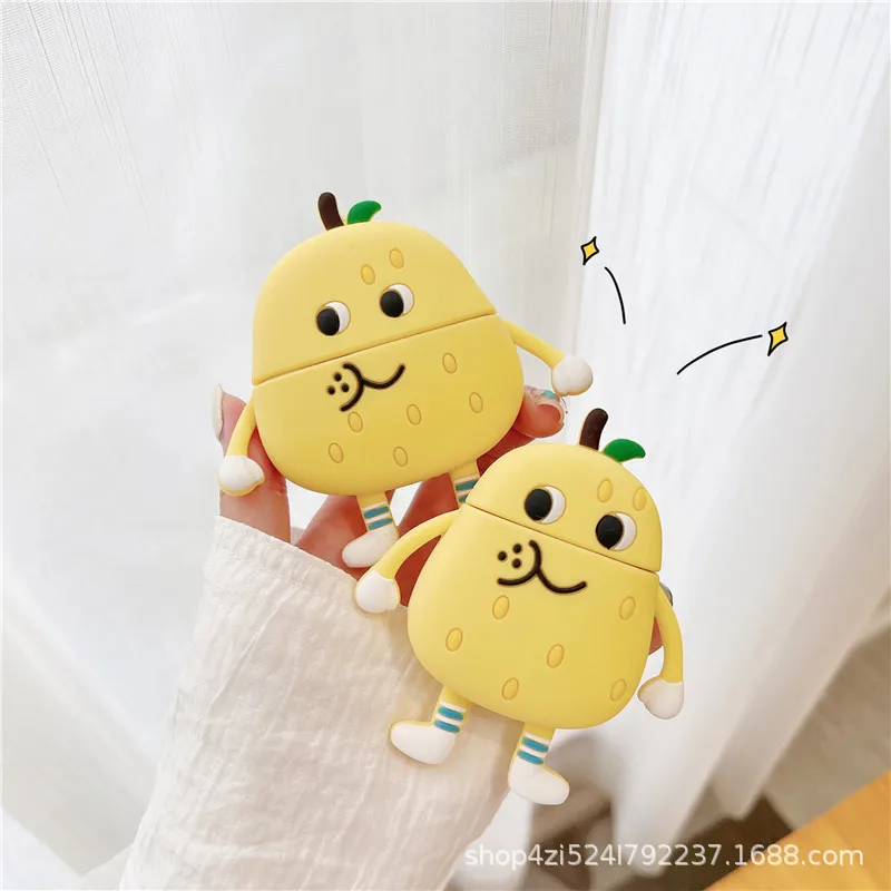 Cartoon snow pear For Apple AirPods 1 2 pro Bluetooth Headphone Cover 3rd Generation Silicone Soft Cover Protective Case
Cartoon snow pear For Apple AirPods 1 2 pro Bluetooth Headphone Cover 3rd Generation Silicone Soft Cover Protective Case