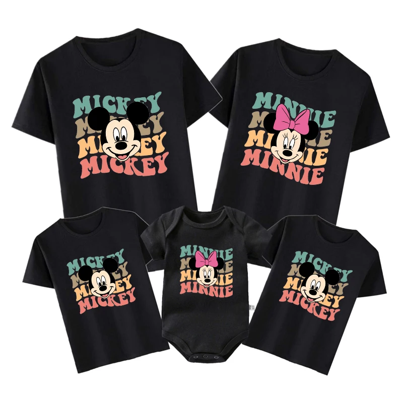 Vintage Mickey Minnie Mouse Shirt Funny Disney Family Matching Outfits Cotton Family Look Clothes Matching Brother Sister Tshirt
Vintage Mickey Minnie Mouse Shirt Funny Disney Family Matching Outfits Cotton Family Look Clothes Matching Brother Sister Tshirt