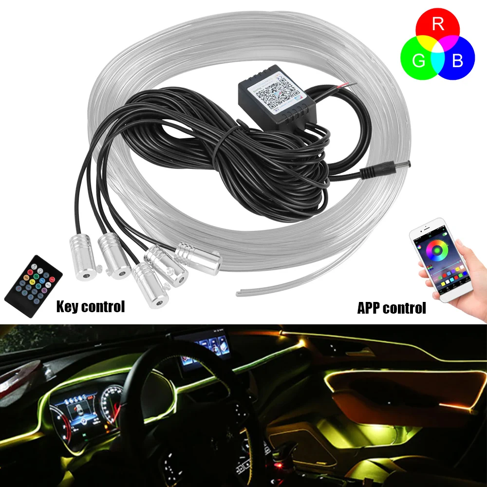 LED Strips 6m 12V Car Interior RGB Lights Ambient Lamp Door Seat Cluster Decorative Smart Control Caravan Automotive Accessories
LED Strips 6m 12V Car Interior RGB Lights Ambient Lamp Door Seat Cluster Decorative Smart Control Caravan Automotive Accessories