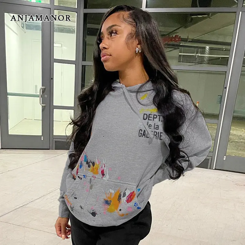 ANJAMANOR Letter Graffiti Painted Grey Oversized Hoodie Winter Clothes Women Sweatshirts Hip Hop Streetwear Tops D85-EI43
ANJAMANOR Letter Graffiti Painted Grey Oversized Hoodie Winter Clothes Women Sweatshirts Hip Hop Streetwear Tops D85-EI43