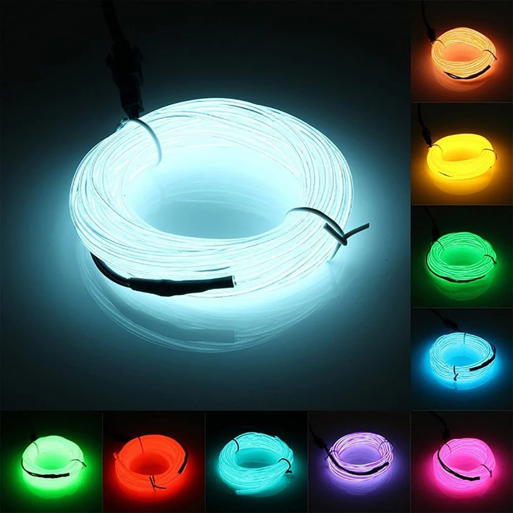 EL 1M/2M/3M/5M/10M Neon Light For Car Decoration With Sewing Edge Car Styling EL Wire Rope Tube Waterproof LED Strip Decor Light
EL 1M/2M/3M/5M/10M Neon Light For Car Decoration With Sewing Edge Car Styling EL Wire Rope Tube Waterproof LED Strip Decor Light