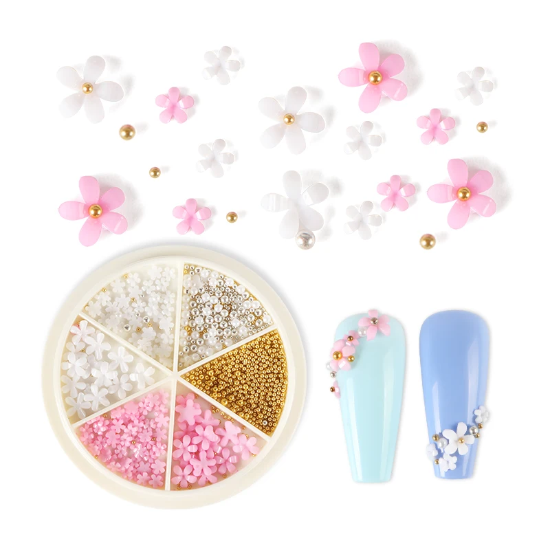 Pink White Acrylic Flower Nail Art Rhinestone Mix Size Steel Ball Nail Supplies For Professional Manicure Decoration Accessories
Pink White Acrylic Flower Nail Art Rhinestone Mix Size Steel Ball Nail Supplies For Professional Manicure Decoration Accessories