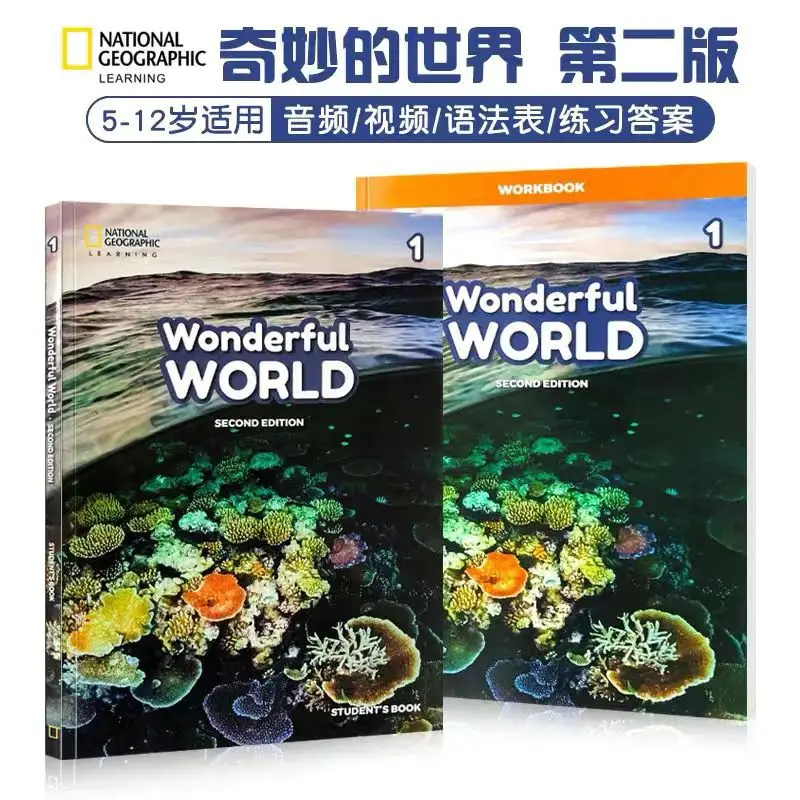 Wonderful World Second Edition Level1-6 by NGL American Elementary School English Textbooks ClassBook+WorkBook Free Shipping
Wonderful World Second Edition Level1-6 by NGL American Elementary School English Textbooks ClassBook+WorkBook Free Shipping