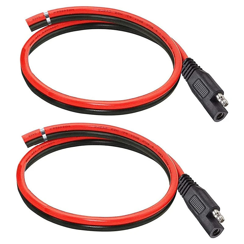 SAE Connector Extension Cable,10AWG Solar Panel SAE Plug With 1FT 2 Pin SAE Quick Connector.(2 Pack 30CM)
SAE Connector Extension Cable,10AWG Solar Panel SAE Plug With 1FT 2 Pin SAE Quick Connector.(2 Pack 30CM)