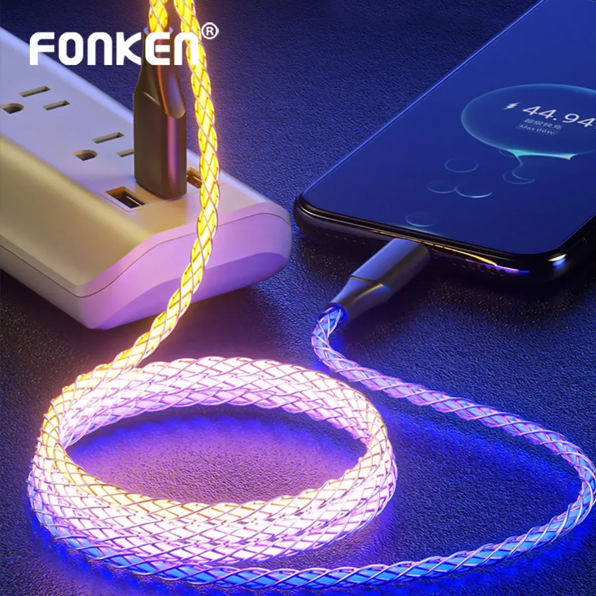 Luminous Light USB C Micro Charging Mobile 5A Quick Charger Data Cord Wire For Samaung LED Micro USB Type C
Luminous Light USB C Micro Charging Mobile 5A Quick Charger Data Cord Wire For Samaung LED Micro USB Type C