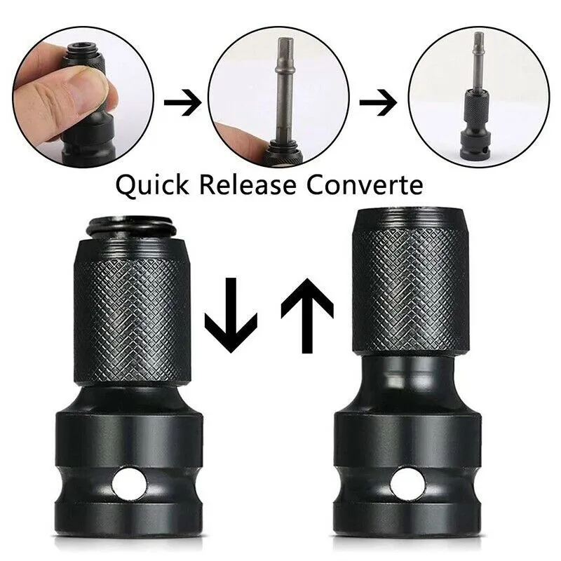 Wrench Socket Adapter Set Hex Shank 1/2inch Drive To 1/4inch Impact Drilling Bits Driver Converter Tool
Wrench Socket Adapter Set Hex Shank 1/2inch Drive To 1/4inch Impact Drilling Bits Driver Converter Tool