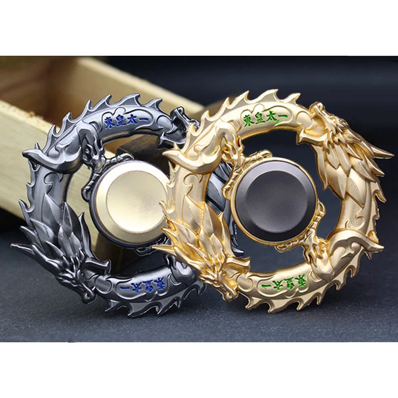 

Dragon Metal Fidget Spinner Zinc Alloy Gyro Rotary EDC Hand Spinner For Autism And ADHD Focus Stress Fingertip I0124