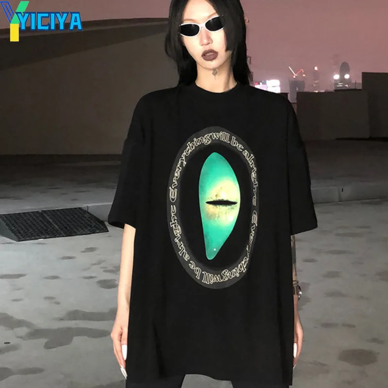 YICIYA T-shirt y2k crop Top women new black Green eyes oversize t shirt Short sleeve t-shirts blouses tshirt tees summer tops
YICIYA T-shirt y2k crop Top women new black Green eyes oversize t shirt Short sleeve t-shirts blouses tshirt tees summer tops