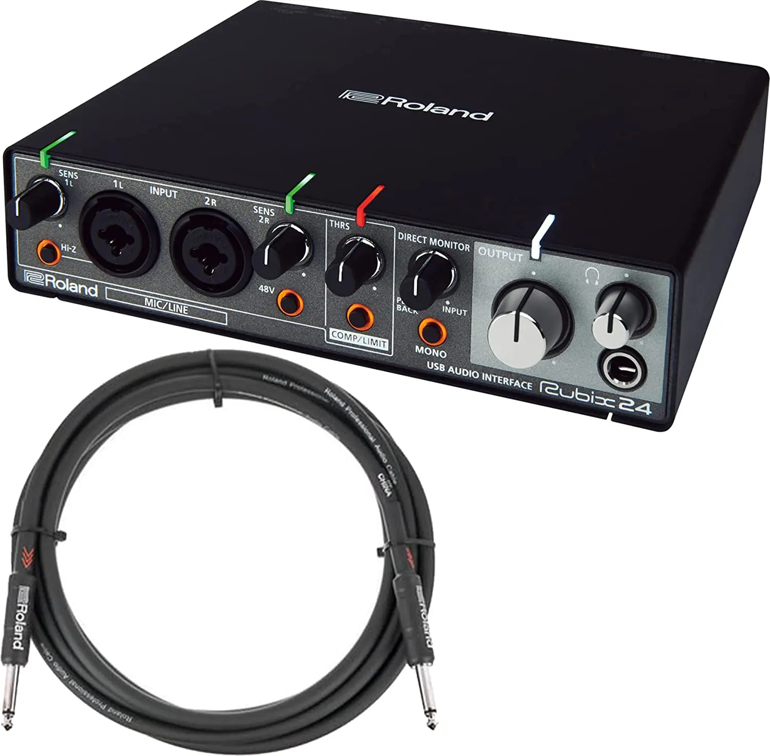 

Summer discount of 50% Roland RUBIX24 2-In 4-Out USB Audio Interface Bundle with Instrument Cable