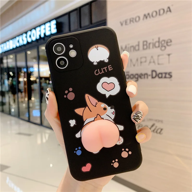 Cute Corgi Soft Squishy Peach Butt Phone Case for Iphone 7 8 Plus X XR XS 11 12 13 Pro Max Back Cover Funda Coque Reliver Stress
Cute Corgi Soft Squishy Peach Butt Phone Case for Iphone 7 8 Plus X XR XS 11 12 13 Pro Max Back Cover Funda Coque Reliver Stress