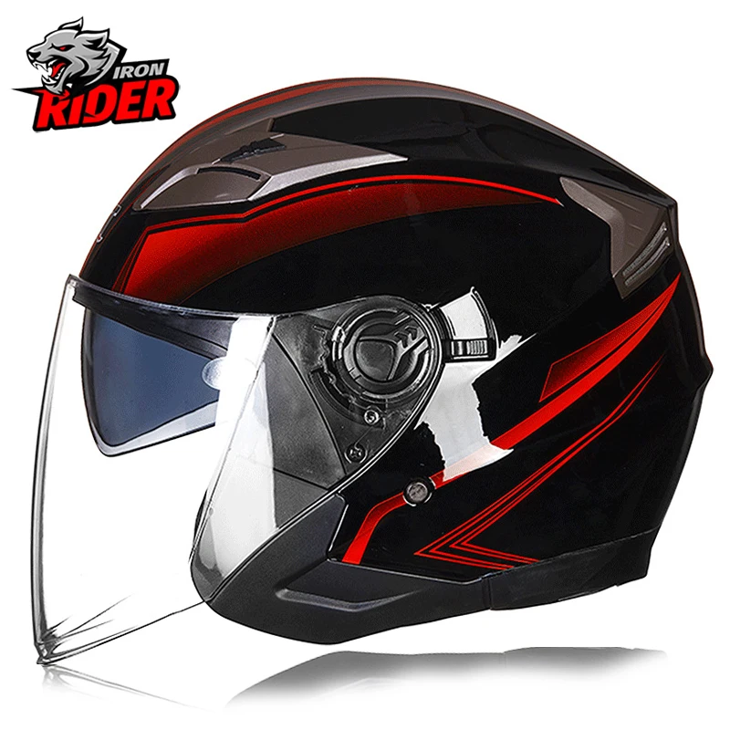 Motorcycle Helmet Double Lens Casco Moto Open Face Scooter Helmet Motorbike Racing Helmet Vintage Motocross Helmet For Seasons
Motorcycle Helmet Double Lens Casco Moto Open Face Scooter Helmet Motorbike Racing Helmet Vintage Motocross Helmet For Seasons