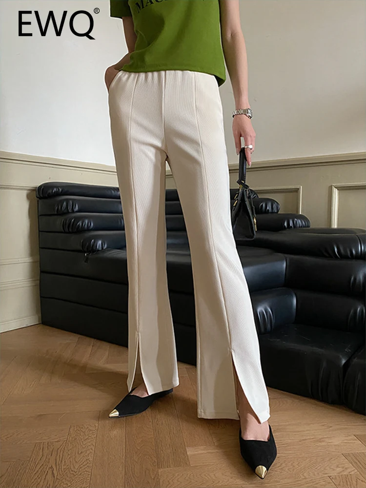 Женские прямые брюки EWQ, однотонные брюки с разрезом и высокой талией, весна 2023
Женские прямые брюки EWQ, однотонные брюки с разрезом и высокой талией, весна 2023