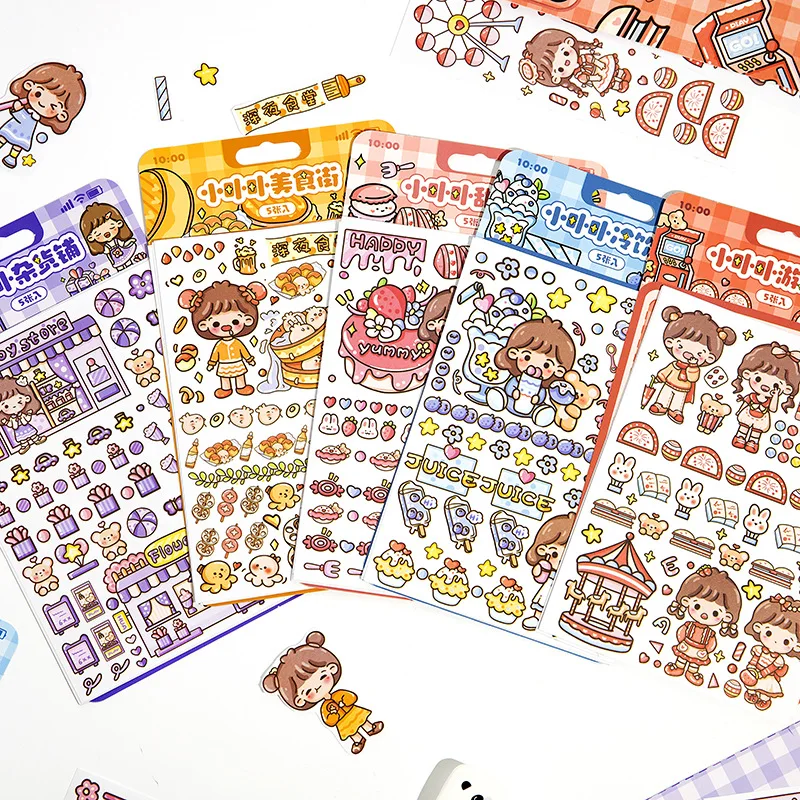 5PCS/LOT Kawaii Cartoon Little Girl Paper Stickers DIY Children Scrapbooking Decoration Supplies
5PCS/LOT Kawaii Cartoon Little Girl Paper Stickers DIY Children Scrapbooking Decoration Supplies