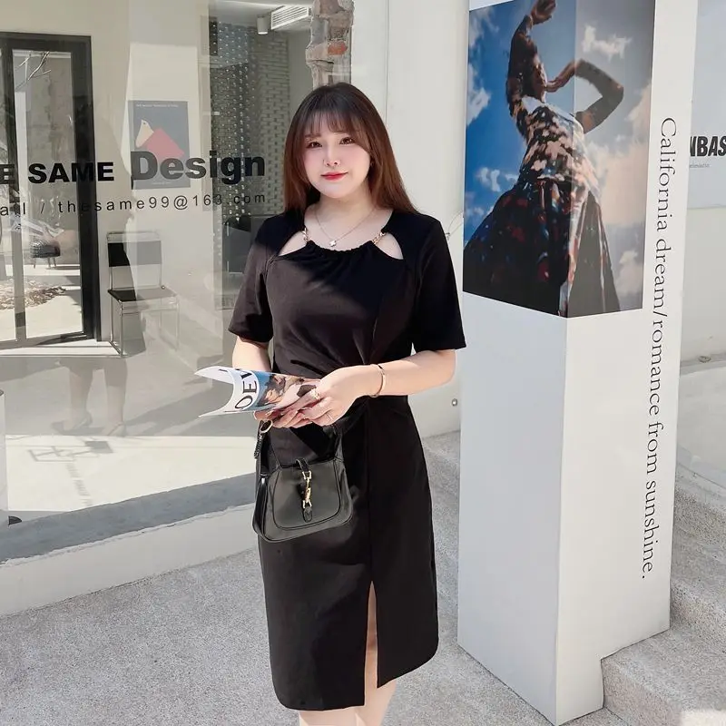 2022 Plus Big Size Women Clothing Large Dress Female Sexy Sweet Spicy Chain Off Shoulder Kink Royal Split Dress Vestido Feminino
2022 Plus Big Size Women Clothing Large Dress Female Sexy Sweet Spicy Chain Off Shoulder Kink Royal Split Dress Vestido Feminino