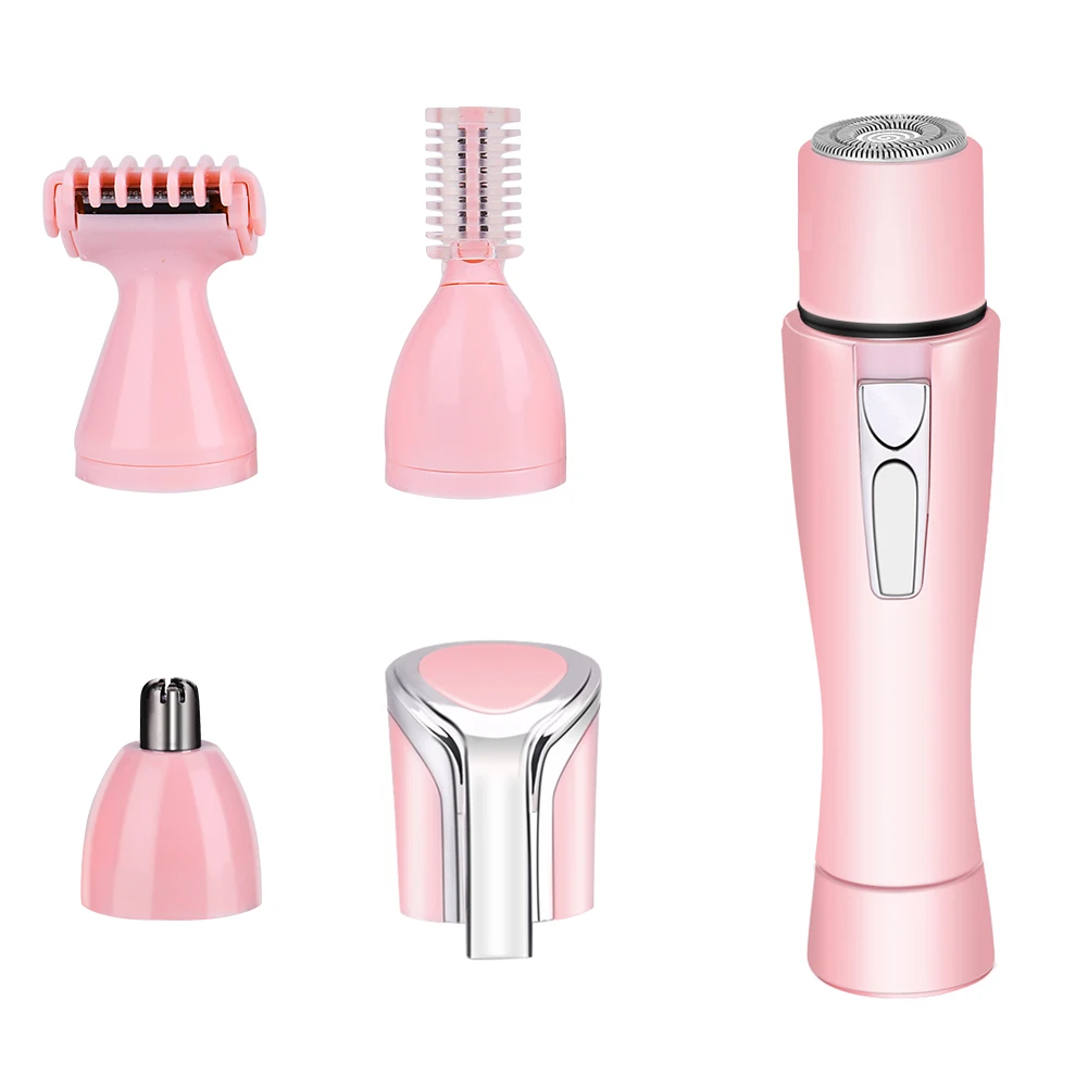 4-in-1 Portable Mini Electric Shaving Women Cutter Rotating Nose Ear Hair Eyebrow Trimmer Set
4-in-1 Portable Mini Electric Shaving Women Cutter Rotating Nose Ear Hair Eyebrow Trimmer Set