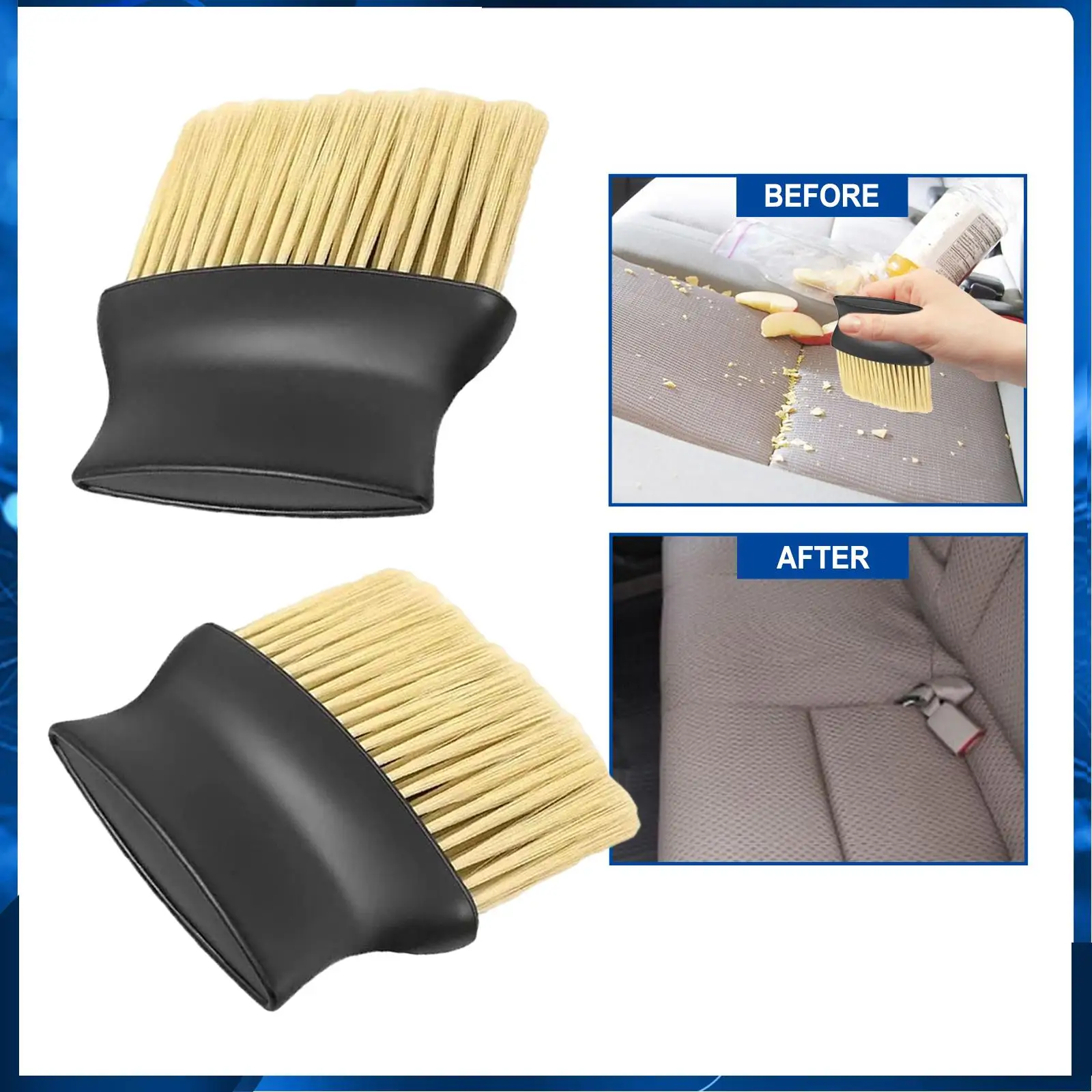 2Pcs Detailing Brushes, Wide Handle Soft Bristles Cleaning Brush Duster for Air Conditioner Vents Interior or Exterior
2Pcs Detailing Brushes, Wide Handle Soft Bristles Cleaning Brush Duster for Air Conditioner Vents Interior or Exterior