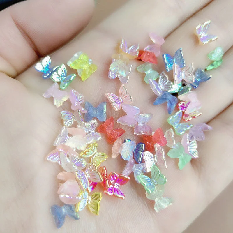 30/100pcs 3D Butterfly Nail Art Decora Aurora Resin Smart Butterfly Ornament Nail Tips Glitter Charms DIY Nail Jewelry Accessory
30/100pcs 3D Butterfly Nail Art Decora Aurora Resin Smart Butterfly Ornament Nail Tips Glitter Charms DIY Nail Jewelry Accessory